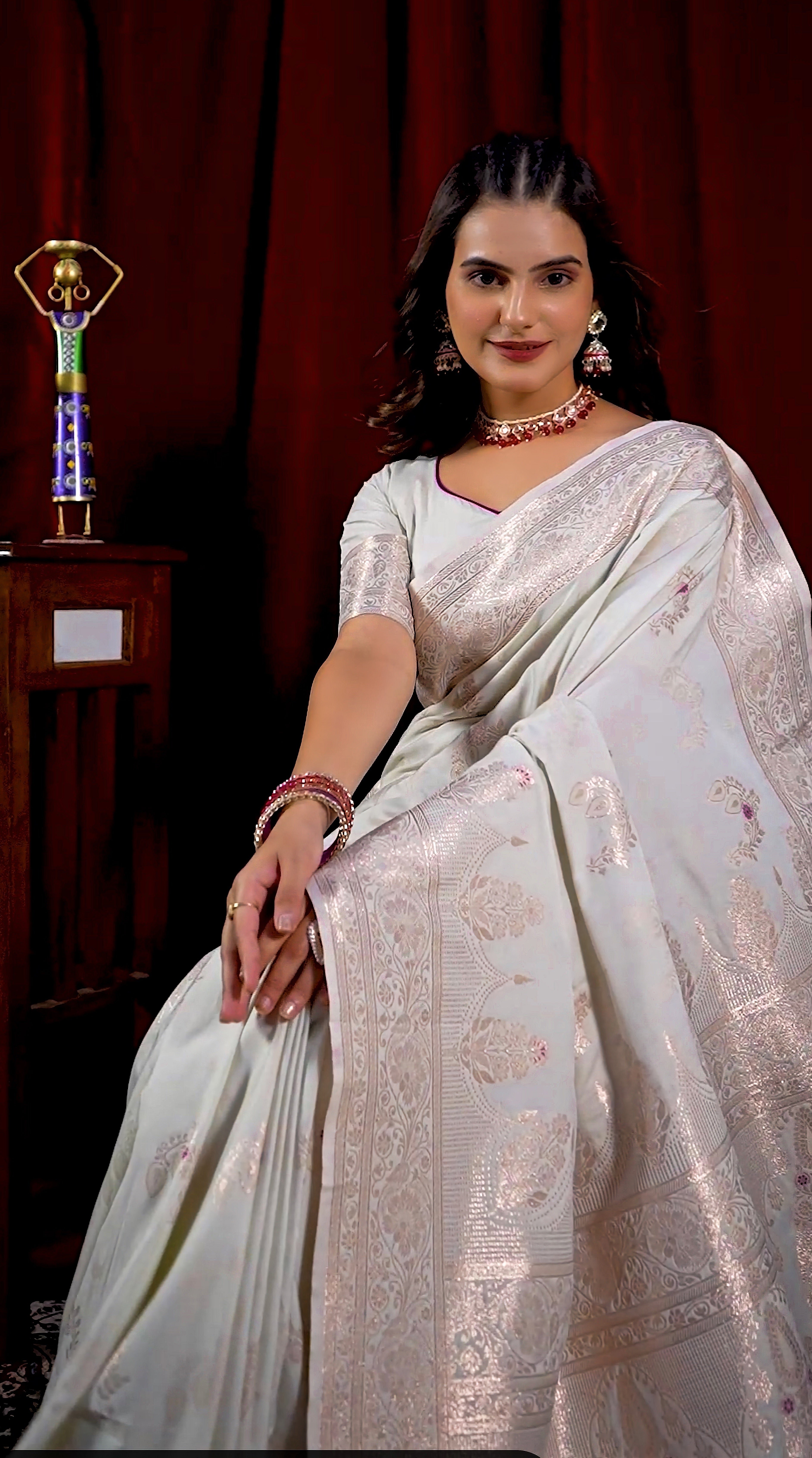 Rajwada Royal Jacquard Cotton Saree